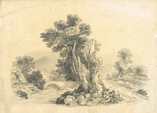 Antique 19th century - , pencil