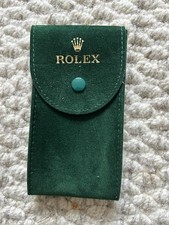 Authentic Rolex Green Suede