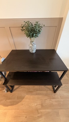 Black dinning table and - black, bench