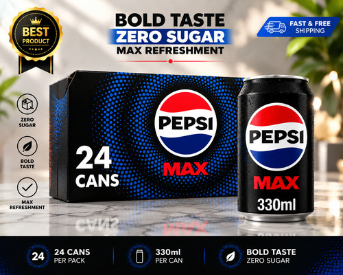 Pepsi max sugar cola - max, cans