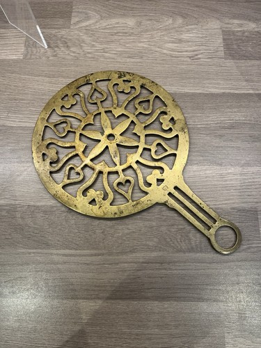 Vintage pierced solid brass - vintage,