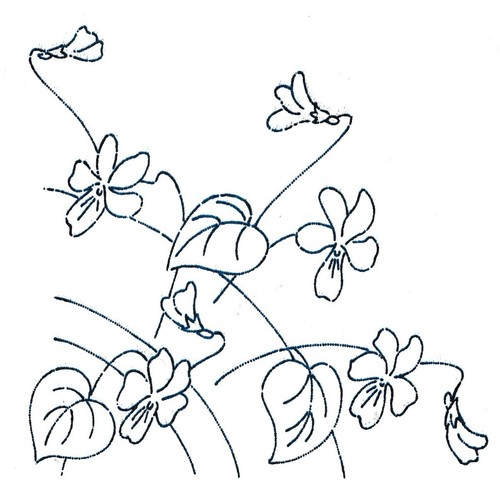 Vintage embroidery transfer - embroidery,