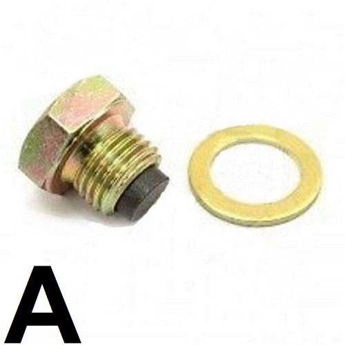 Magnetic oil drain plug oil