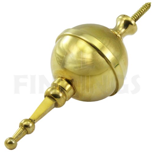 Brass ball spire - brass,