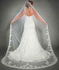 3M Long Wedding Veil Cathedral