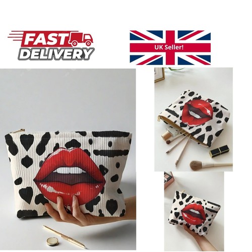 Cosmetic bag lip - cosmetic, print