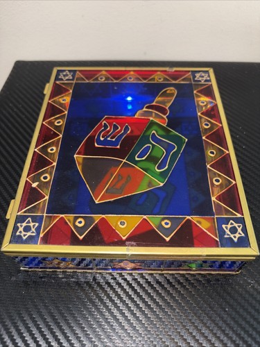 Hanukkah trinket box dreidel - hanukkah, box-