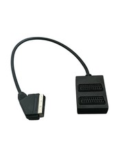 2 Way Scart Splitter 0.4m Lead