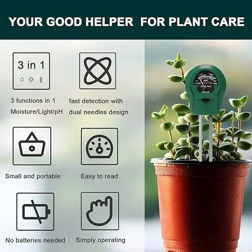Digital soil ph tester - 4-in-1,