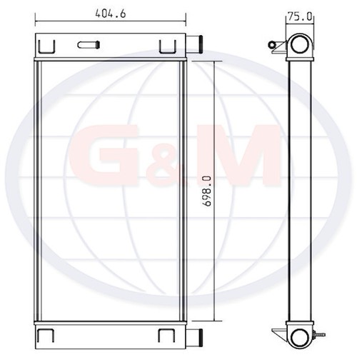 Radiator for bobcat skid steer - radiator,