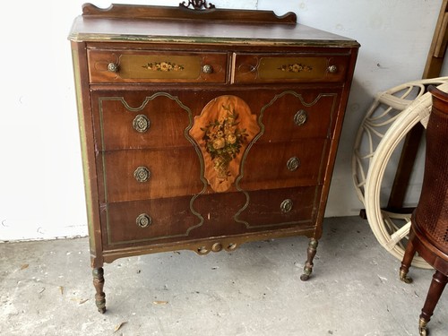 Vintage drawers brown wooden - drawers,