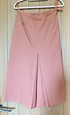 Vintage Hyman Booker Windsmoor Old Size 10 Peach Boucle Fabric Skirt Faux Pocket