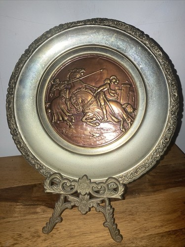 Vintage brass relief wall - brass,