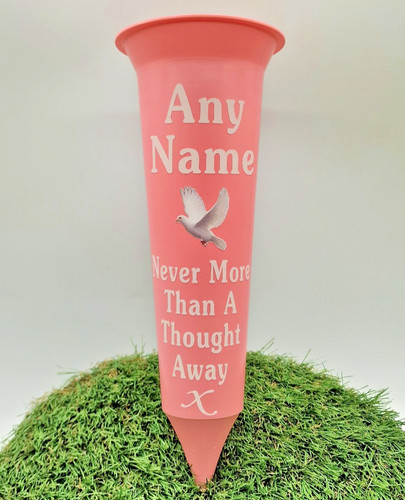 Pink grave memorial flower - memorial,
