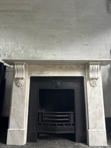 Marble fire surround for cast - surround,