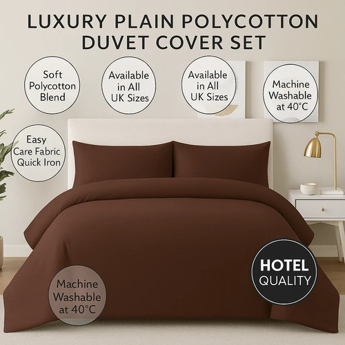 Luxury polycotton duvet cover - luxury,