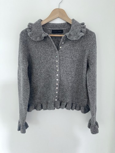 Zara grey soft knit - soft, ruffle