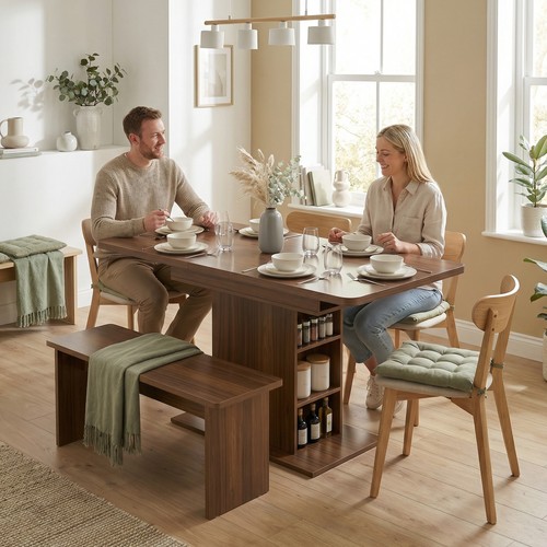 Extendable dining table for - table,