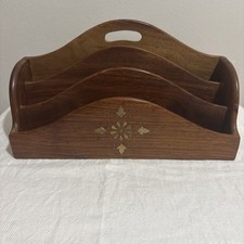 Vintage Wooden Letter Rack