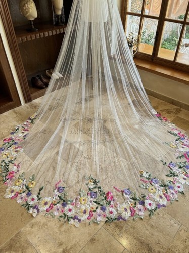 1tier floral lace cathedral - lace,