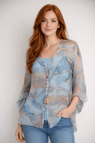 Lagenlook abstract printed - lagenlook,
