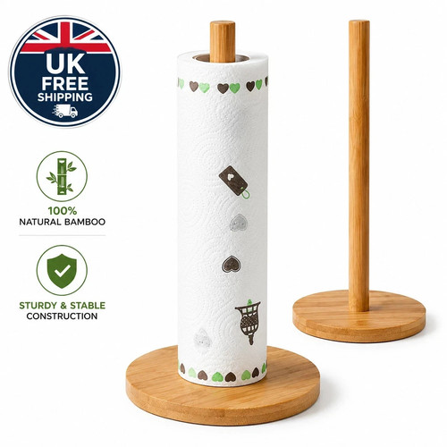 Wooden kitchen roll holder - roll,