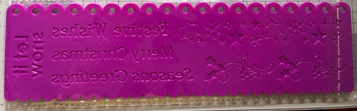 30x8cm christmas embossing - 30x8cm,