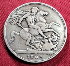 1902 CROWN SILVER EDWARD VII