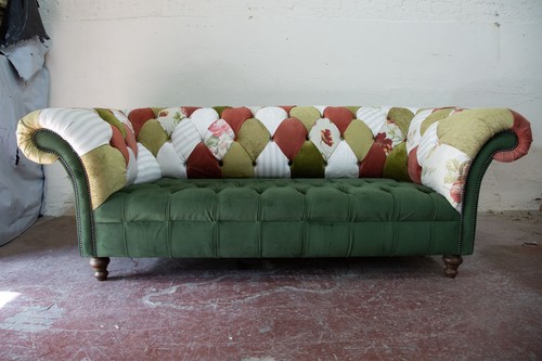 Seater chesterfield green - chesterfield,
