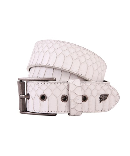 Adder printed leather belt - leather,