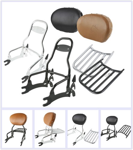 Black chrome backrest sissy - black/chrome,