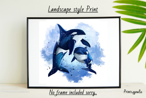 Killer whale fun print - fun,