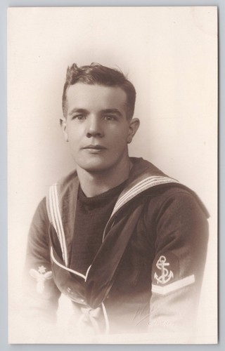Rppc royal navy sailor - rppc,
