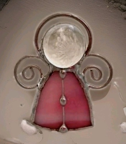 Handmade pink stained - pink, glass