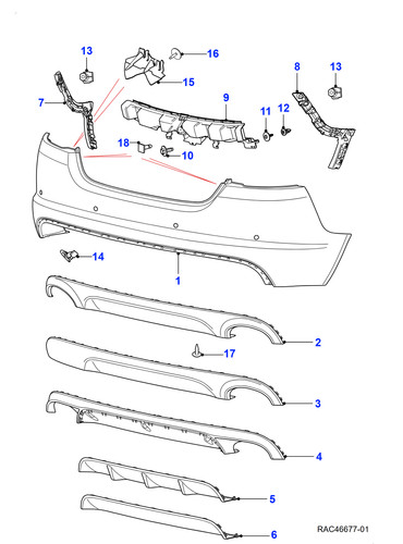 Jaguar genuine valance panel - valance,