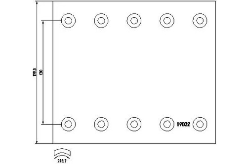Brake shoe set - , textar