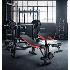 6 in 1 600lbs Weight Bench Set