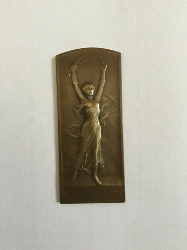 Lovely bronze art deco plaque - lovely,
