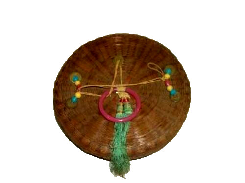 Antique wicker chinese sewing - antique,