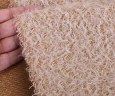 Mohair Teddy Bear Fabric Steiff Schulte Beige on Sand 9mm Sparse Vintage Style