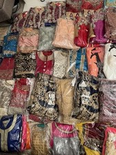 120 Pcs In Bulk Asian Indian Pakistani Readymade  Ladies Dresses for Weddings*Uk
