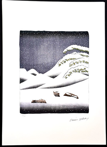 David hockney snow the - david,