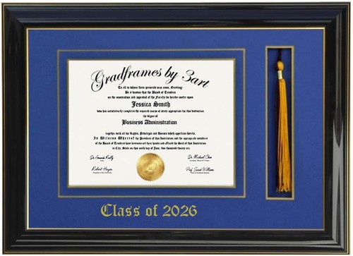 Diploma frame with - diploma,