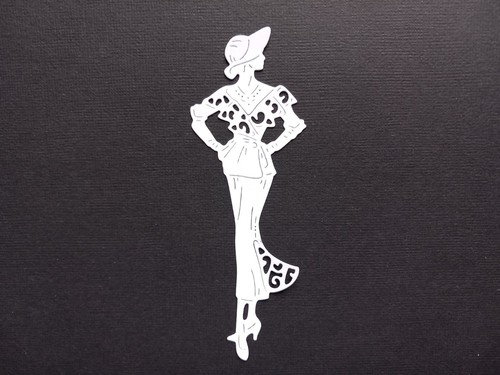 Retro chic lady die cuts - , 8