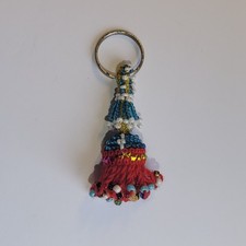 Vintage Blue Red Beaded