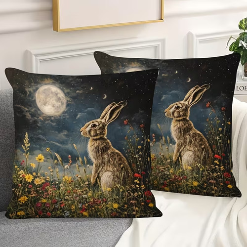 2pcs hare moongazer floral - 2pcs,