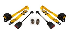 3 Point Yellow Seat Belts Pair