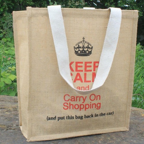 Jute supermarket shopping - supermarket, bag