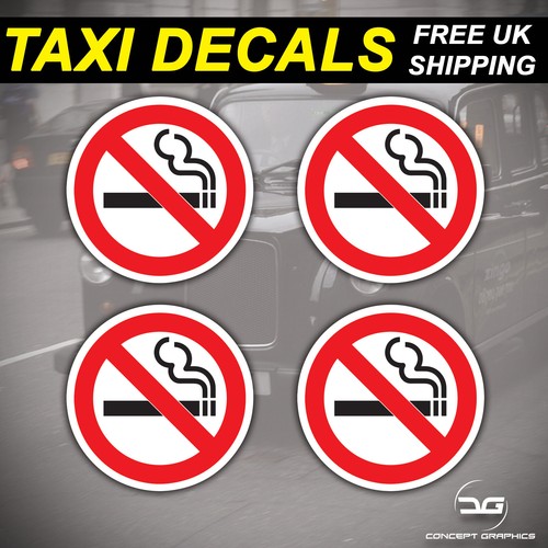 Smoking warning taxi - no,