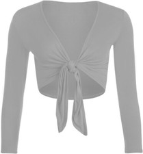 Ladies Long Sleeve Tie Shrug
